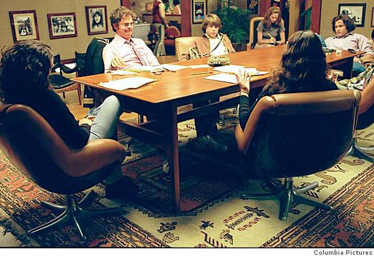 This is a scene from 2000 movie "Almost Famous" showing the set for the Rolling Stone magazine office.