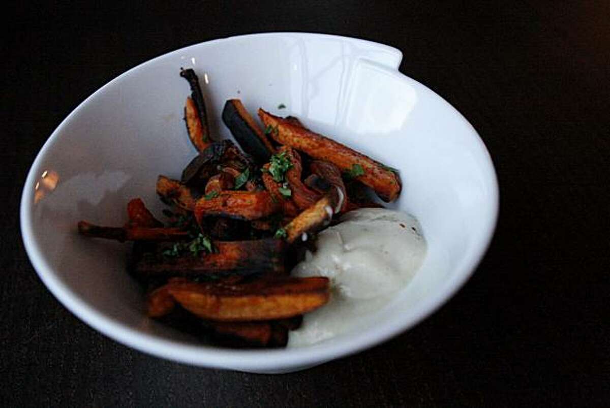 Sweet potato fries prepared by Sophie Brickman with the assistance of her boyfriend Dave Eisenberg in San Francisco, Calif., on Nov. 06, 2010.