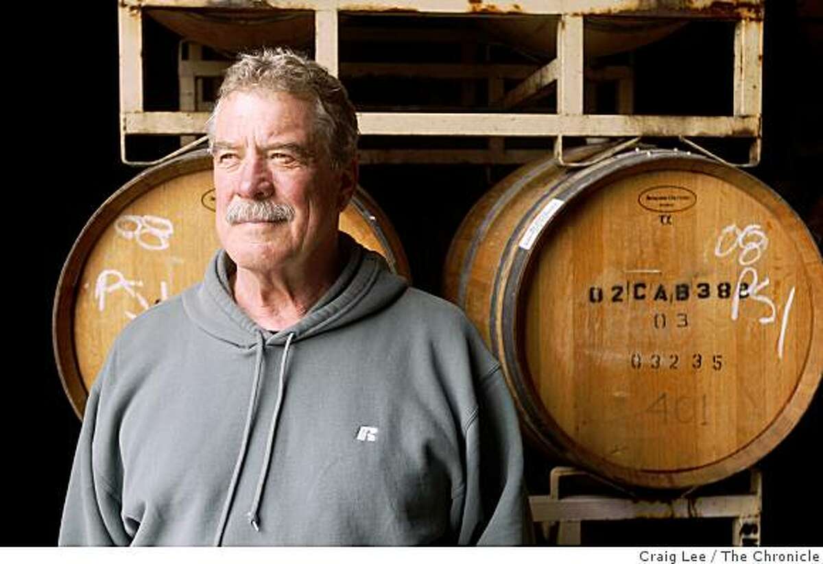 Chris Bilbro, owner and winemaker of Marietta winery in Geyserville, Calif., on March 16, 2009.