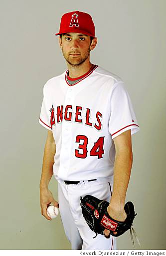 The baseball jersey of deceased pitcher Nick Adenhart of the Los News  Photo - Getty Images