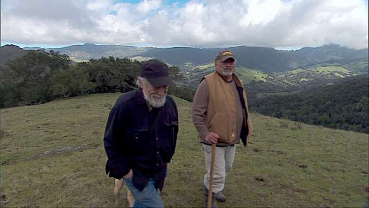 Gary Snyder, left, and Jim Harrison appear in a scene from, "Practice of the Wild."