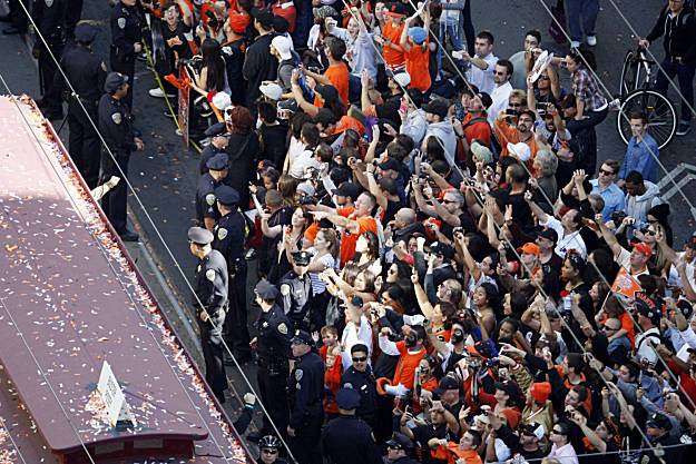 At World Series Parade, Sergio Romo wears shirt that reads I Just Look  Illegal : r/baseball