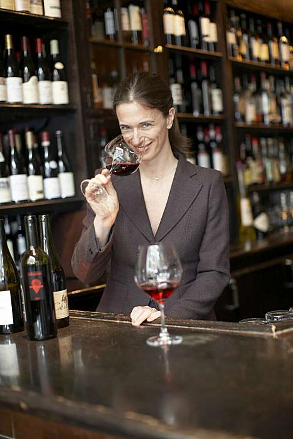 Juliette Pope, wine director at Gramercy Tavern restaurant in New York, NY. Pope is one of a group of New York sommeliers trying to find more California wines to place on lists.