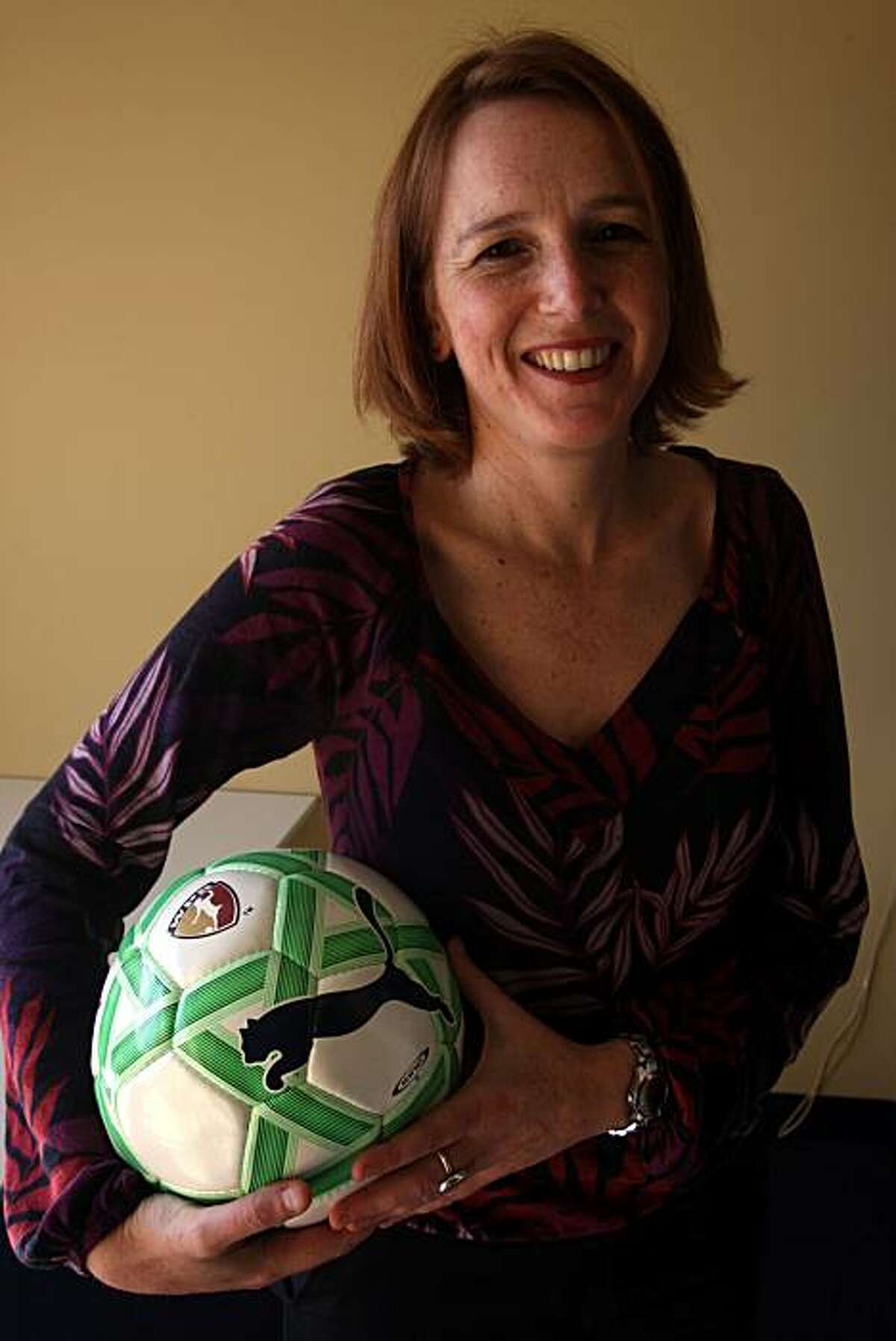 Tonya Antonucci is the commissioner of Women's Professional Soccer at her office in San Francisco, Calif., on Thursday, March 26, 2009.
