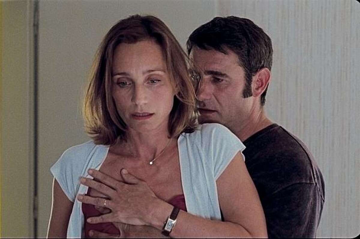 Kristin Scott Thomas as SUZANNE and Sergi Lopez as IVAN in LEAVING directed by Catherine Corsini