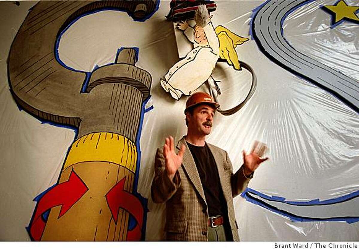 "The Way Things Work " author David Macaulay talked about his new interactive kids center under construction at the Metreon in San Francisco, Calif., on April 19, 1999.
