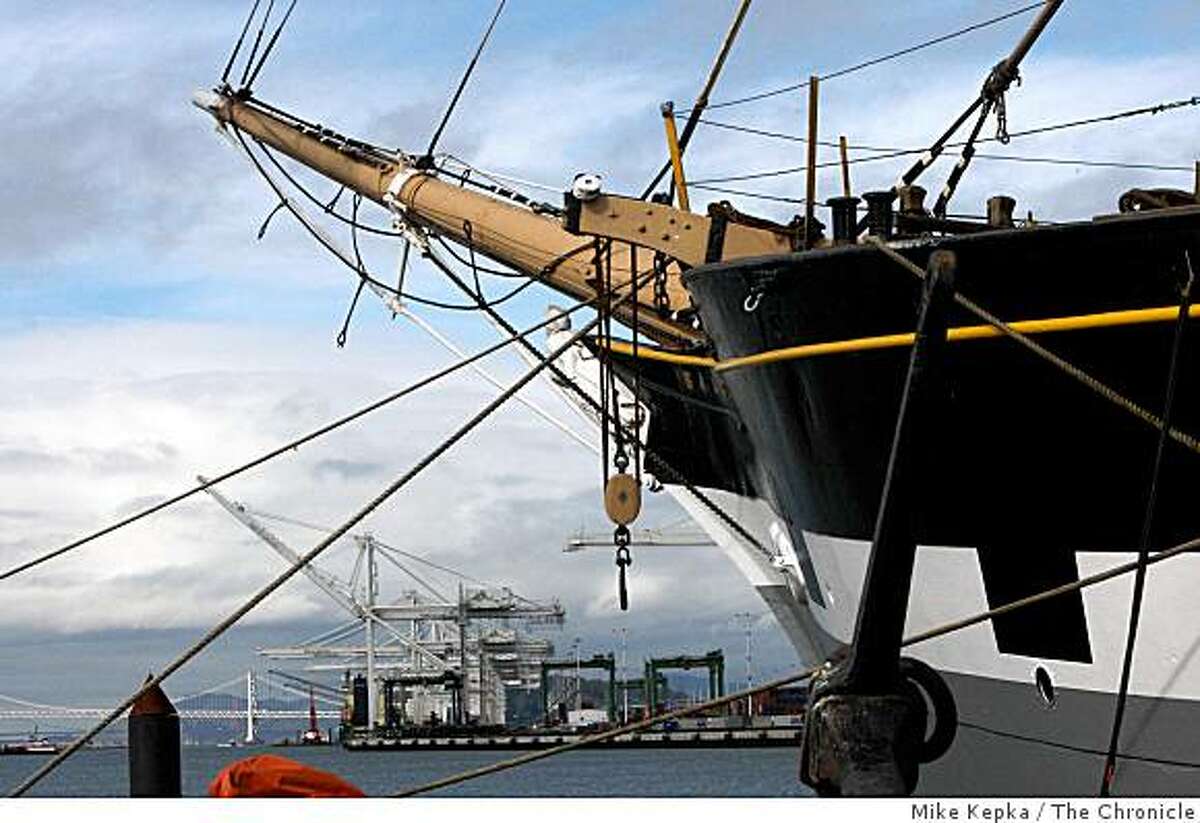 Working On A Classic - Sailing Ship Balclutha