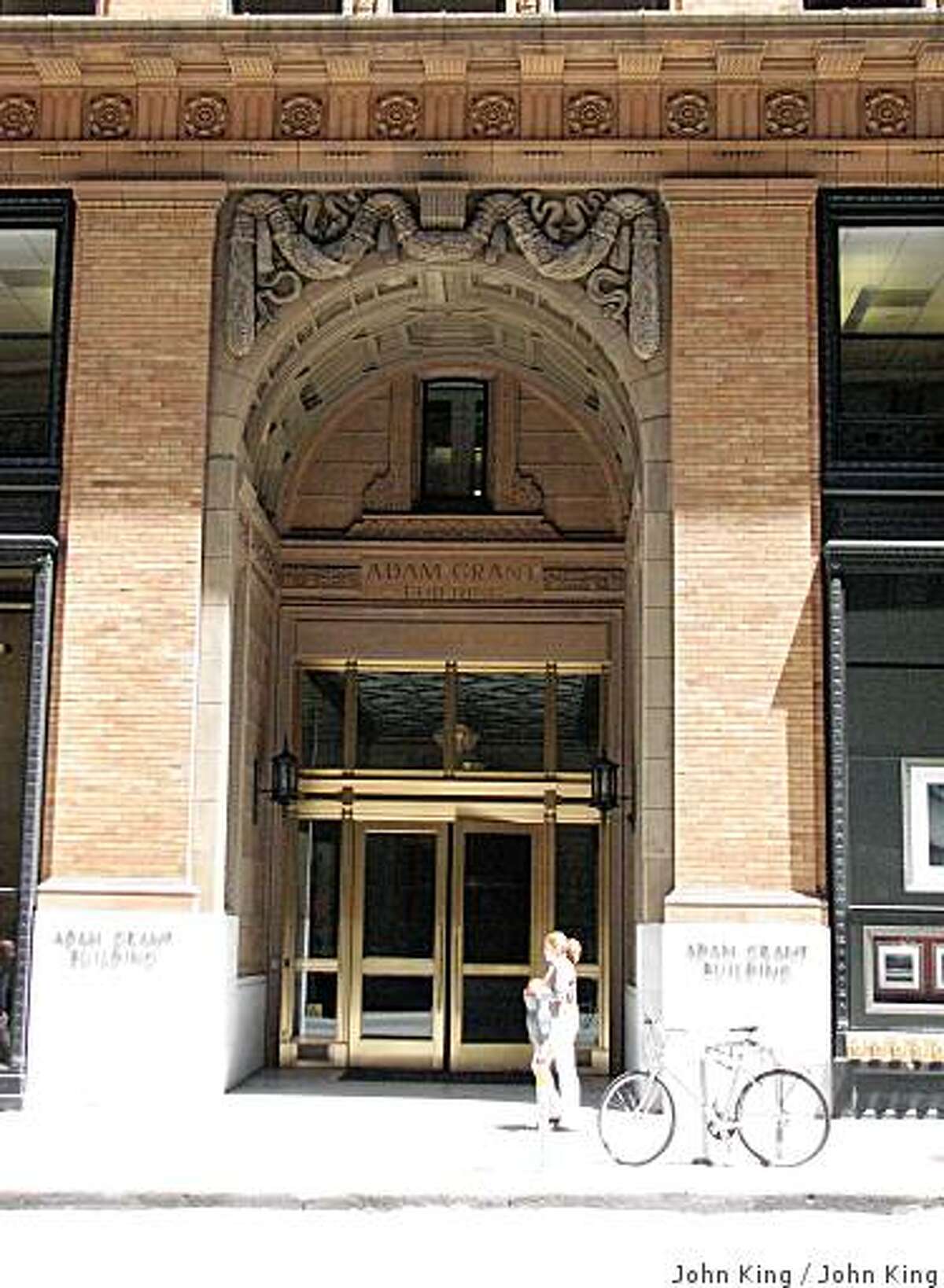 doorway of Grant Building, for upcoming regular column