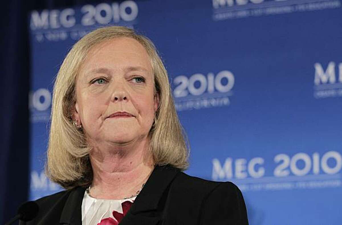 California Republican gubernatorial candidate Meg Whitman listens to a question from reporters during a news conference in Santa Monica, Calif., Thursday, Sept. 30, 2010.