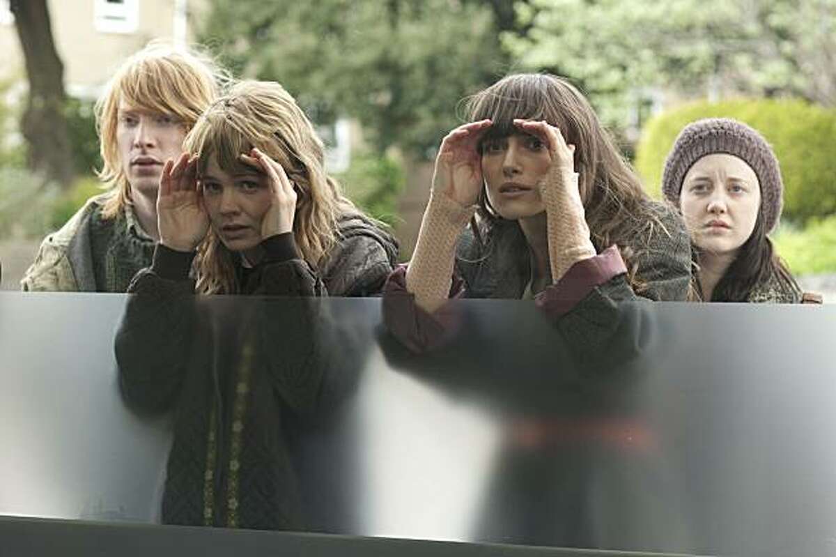L to R: Domhnall Gleeson, Carey Mulligan, Keira Knightley and Andrea Riseborough in NEVER LET ME GO