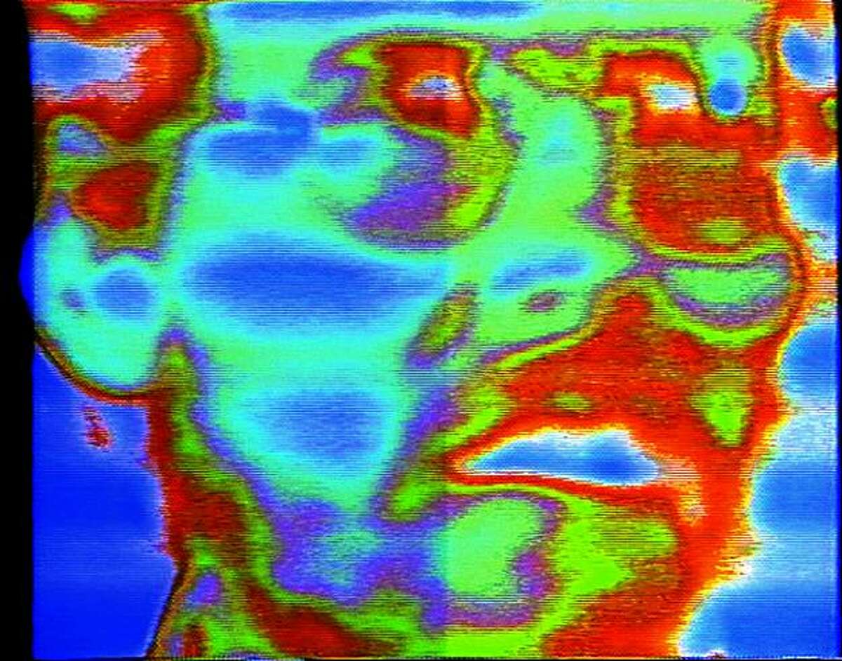 Self-Portrait by Warner Jepson. The composer/imagemaker Warner Jepson will perform with Robert Pacelli on the Templeton Mixer, and early image manipulator, on October 17 at PFA theater as part of the Radical Light film program Procession of the Image Processors.