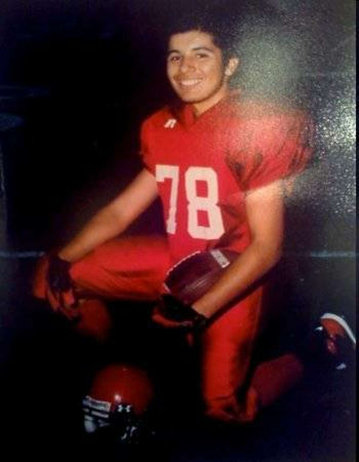 Eric Toscano, who played football at Skyline High School in Oakland and was shot to death at his 18th birthday party.