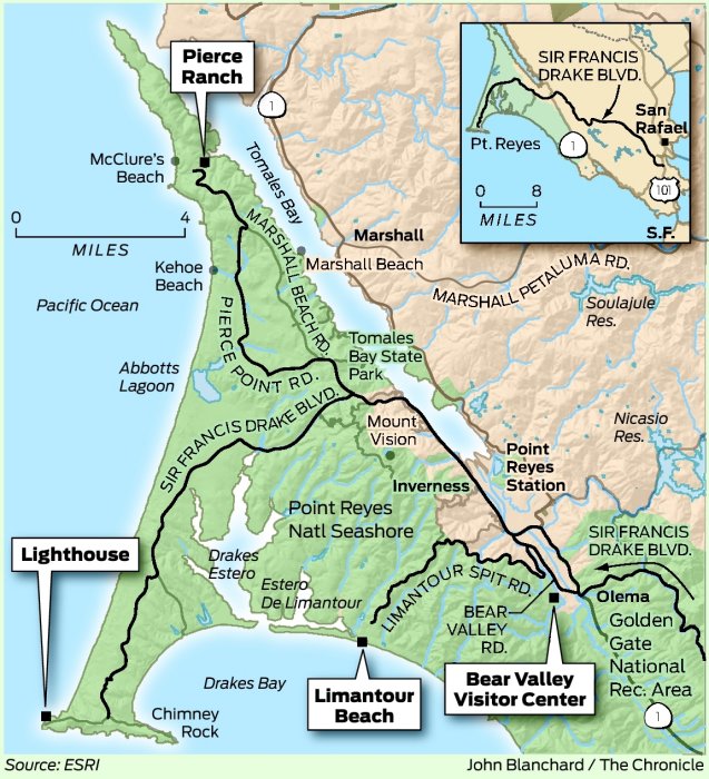 Point Reyes Rv/campsite Map Sunday Drive: Point Reyes Getaway