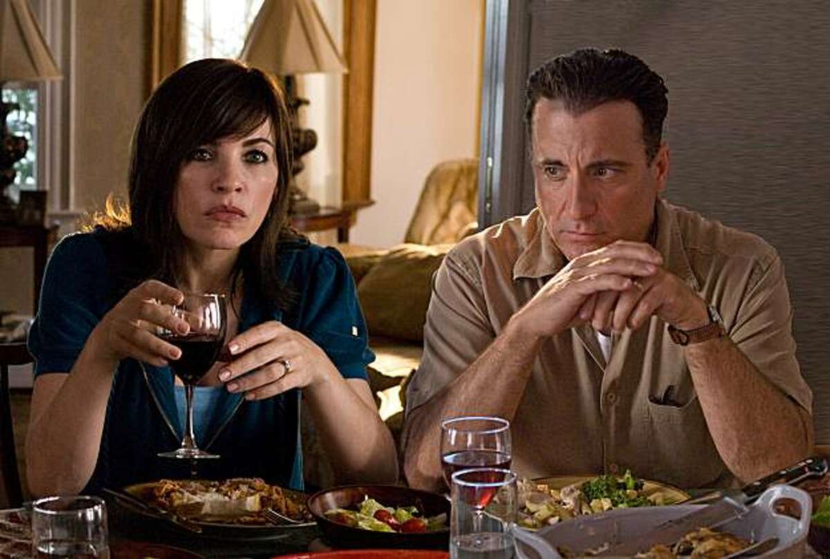 (L to R) Julianna Margulies and Andy Garcia star in Anchor Bay Films?• CITY ISLAND.