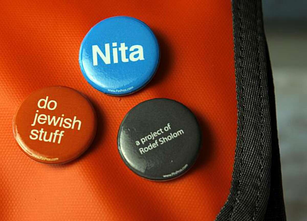 Rabbi Noa Kushner has created a kit to help people observe jewish holidays, September 2, 2010, Stanford, Calif. Kushner is trying to make learning Judaism fun with her "nita" movement.