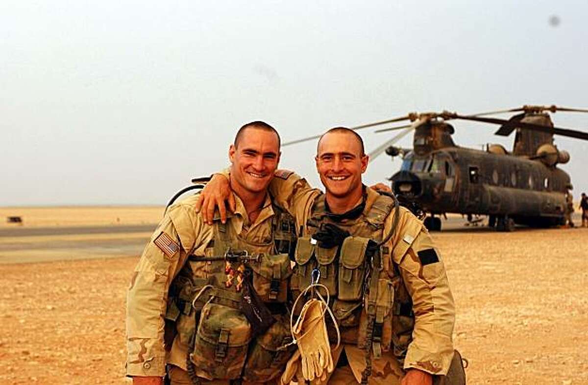 Pat Tillman (left) and his brother Kevin from Amir Bar-Lev's THE TILLMAN STORY