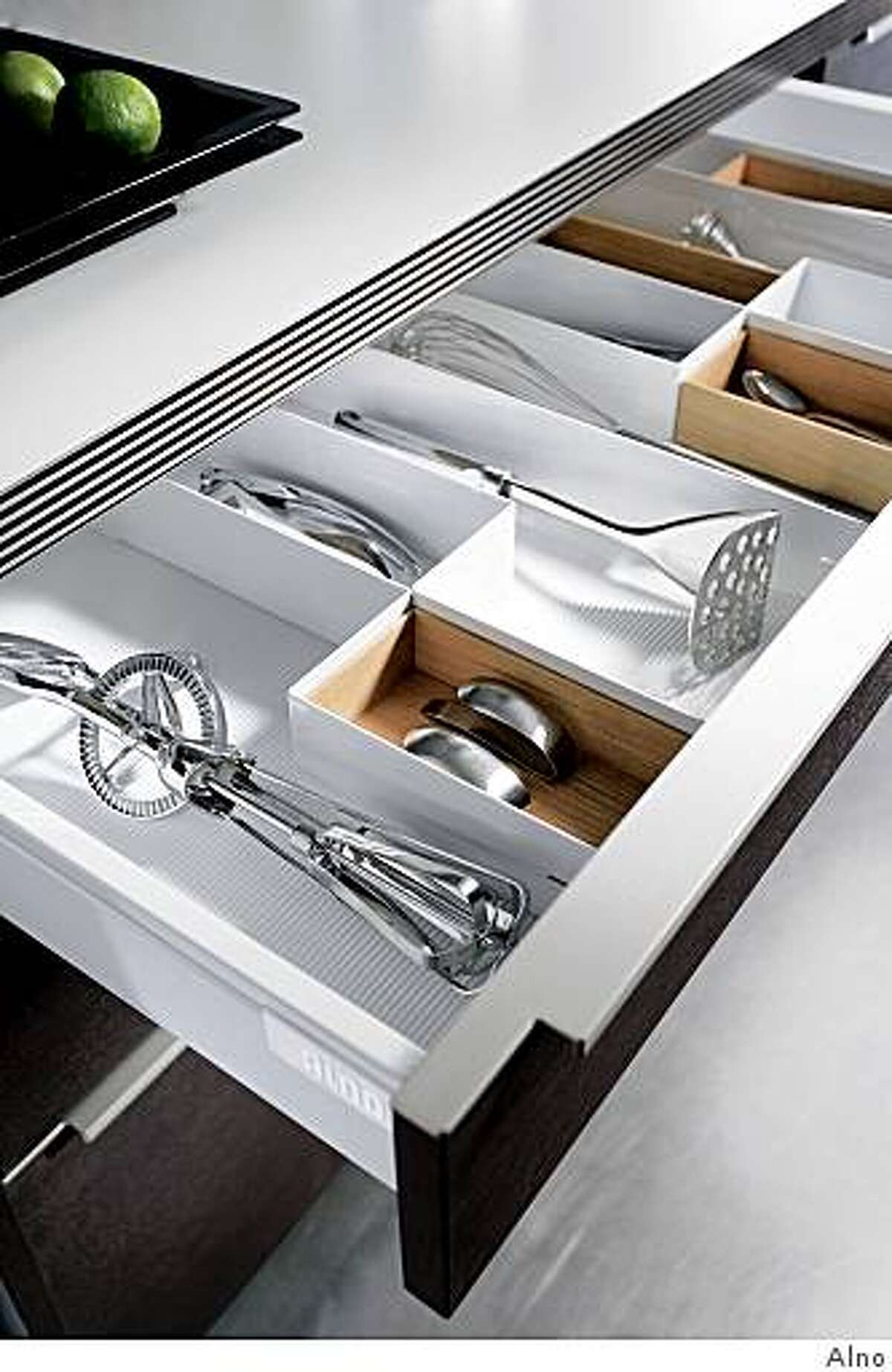 Alno offers items for smaller, sleek kitchens