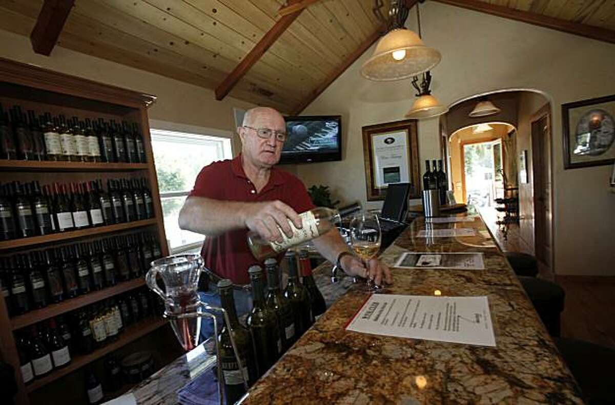 John Ross pours at one of the many wine tasting outlets, Uncorked at the Oxbow. Napa, Calif. is one of the most visited cities in the Bay Area and features fine restaurants, wineries, a renovated downtown and scenic vineyards.