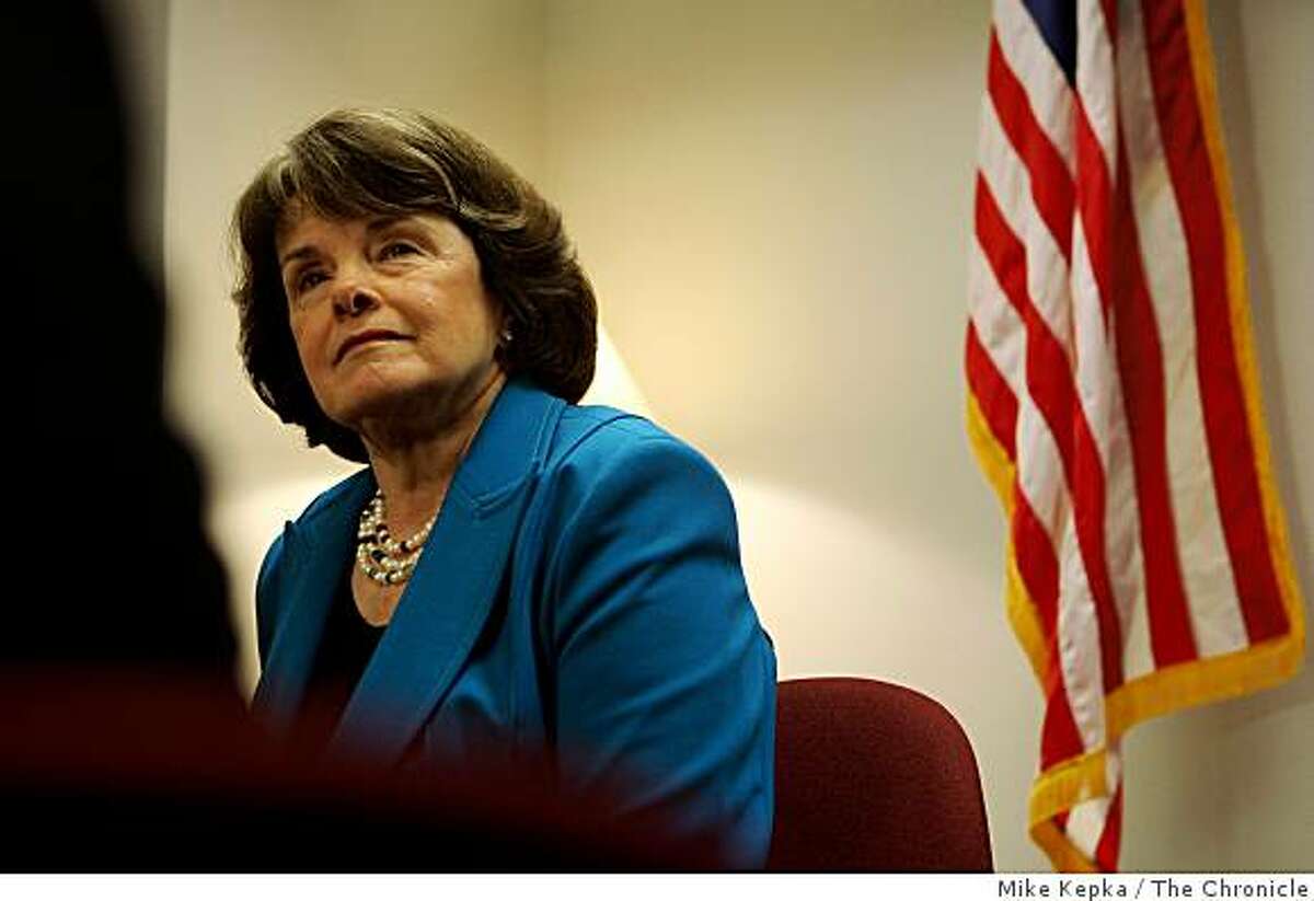 Sens. Dianne Feinstein, D-San Francisco, and Olympia Snowe, R-Maine, said Tuesday that they will propose legislation next month to force companies that receive money from the fund to report how they have spent it. Thirty years after the deaths of San Francisco Mayor George Moscone and Supervisor Harvey Milk, Senator Dianne Feinstein addresses members of the press in her downtown offcie on Tuesday Nov 25, 2008 in San Francisco, Calif.