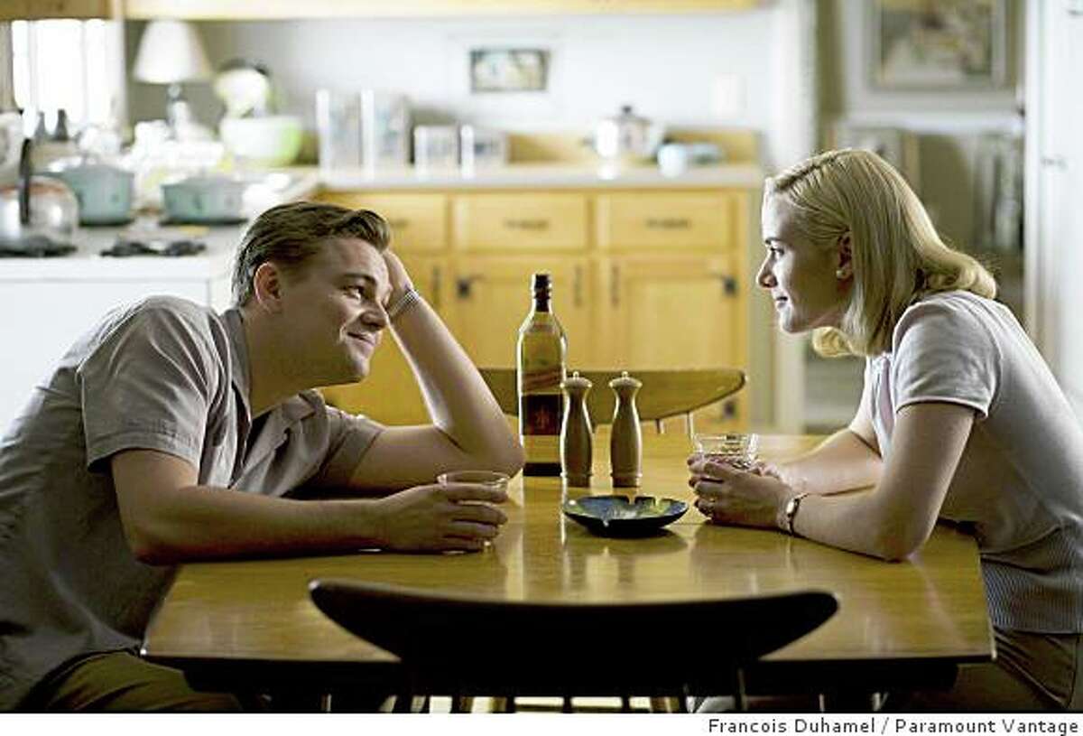 Leonardo DiCaprio, left, and Kate Winslet are shown in a scene from, "Revolutionary Road."