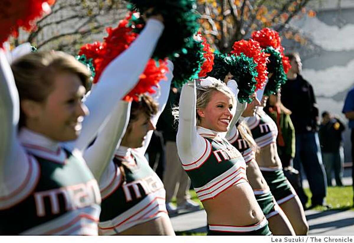 Spirits high a Emerald Bowl pep rally