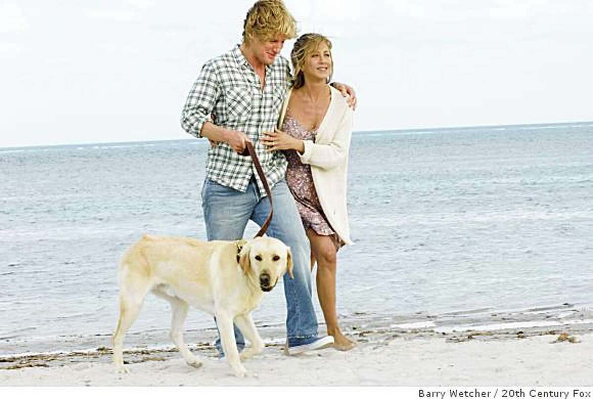 Owen Wilson and Jennifer Aniston are shown in a scene from, "Marley and Me."