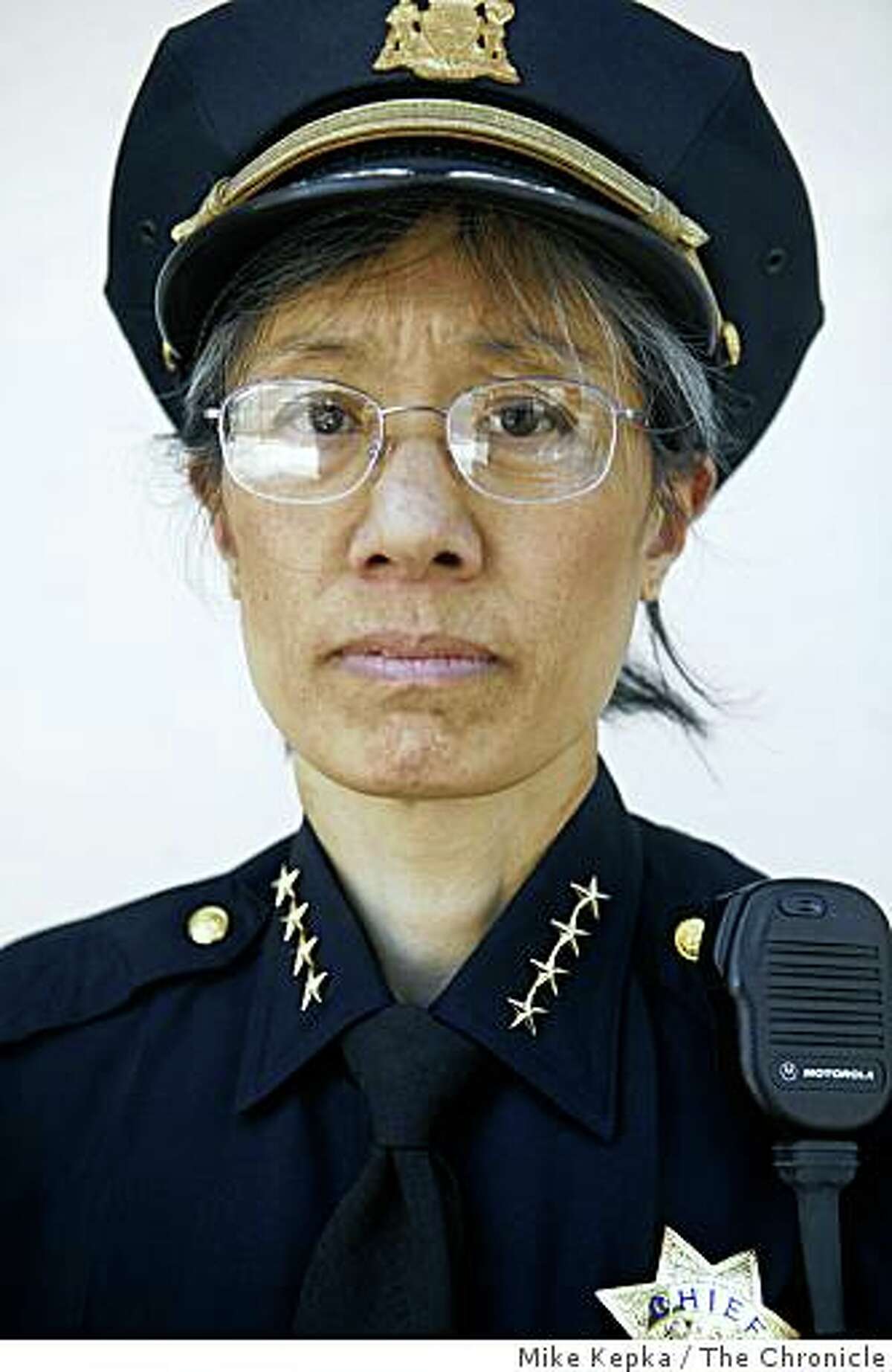 San Francisco Police Chief Heather Fong poses for a portrait on 3rd Street in the Bayview District on Thursday August 14, 2008 in San Francisco Calif.