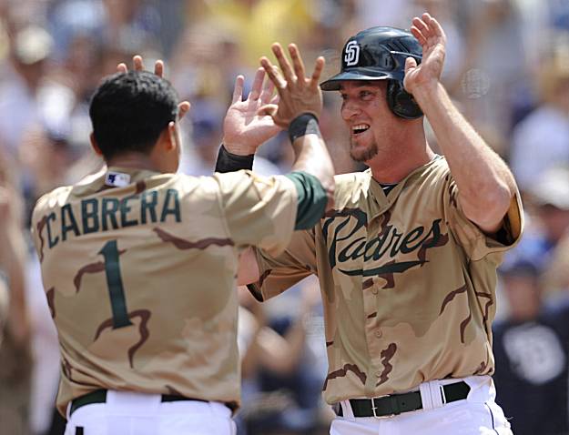 The Padres legendary camo uniforms