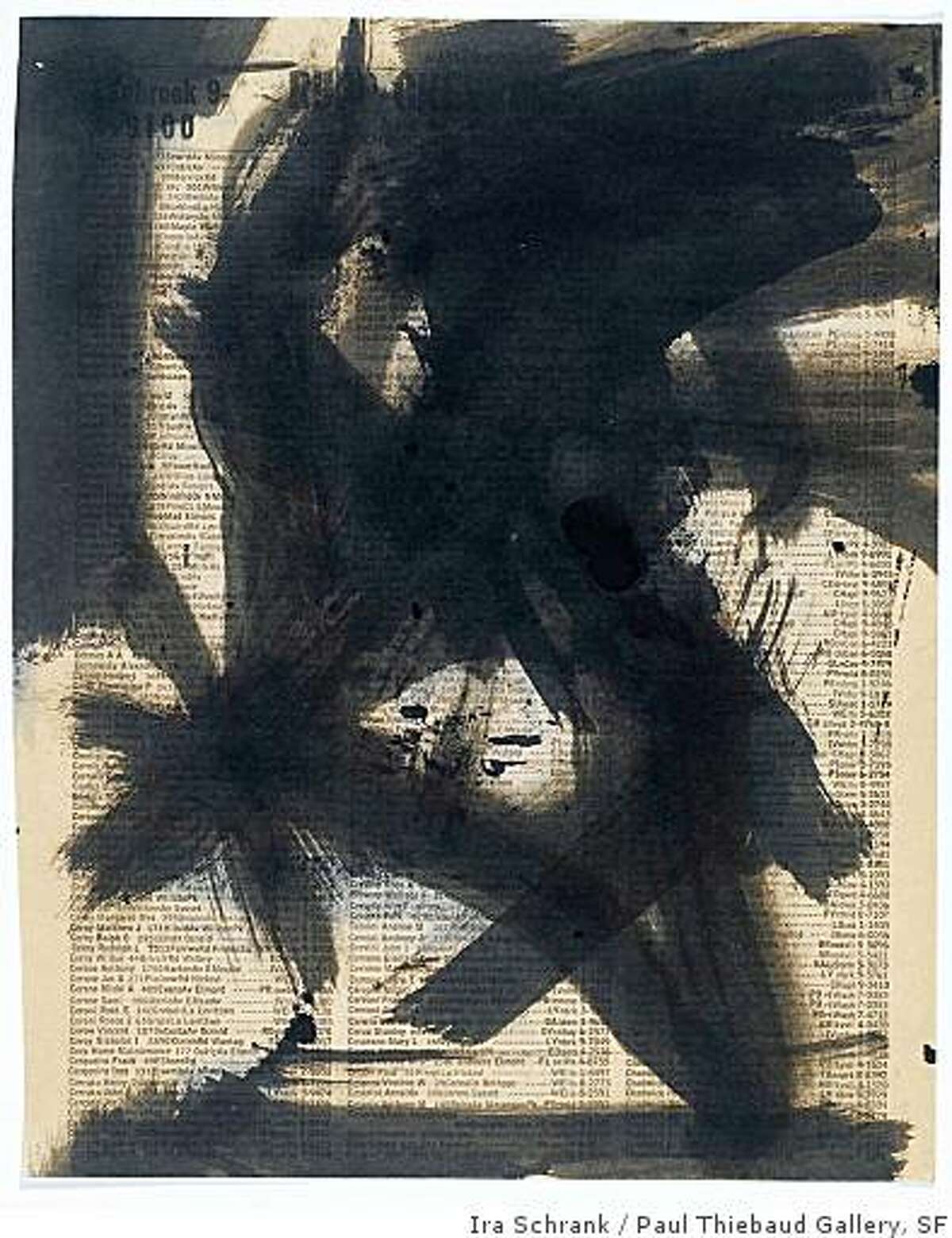 Franz Kline throwaways make a suave impression