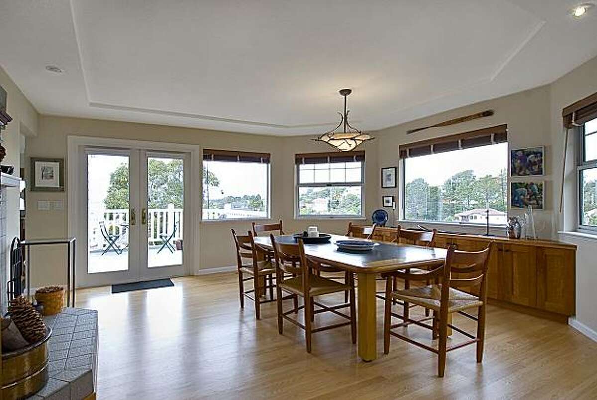 The WalkThrough / Airy Point Richmond home has views of the bay