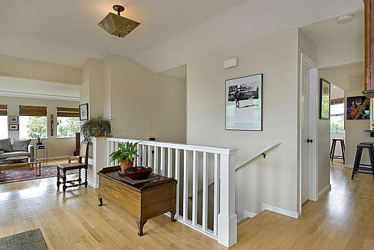 The WalkThrough / Airy Point Richmond home has views of the bay