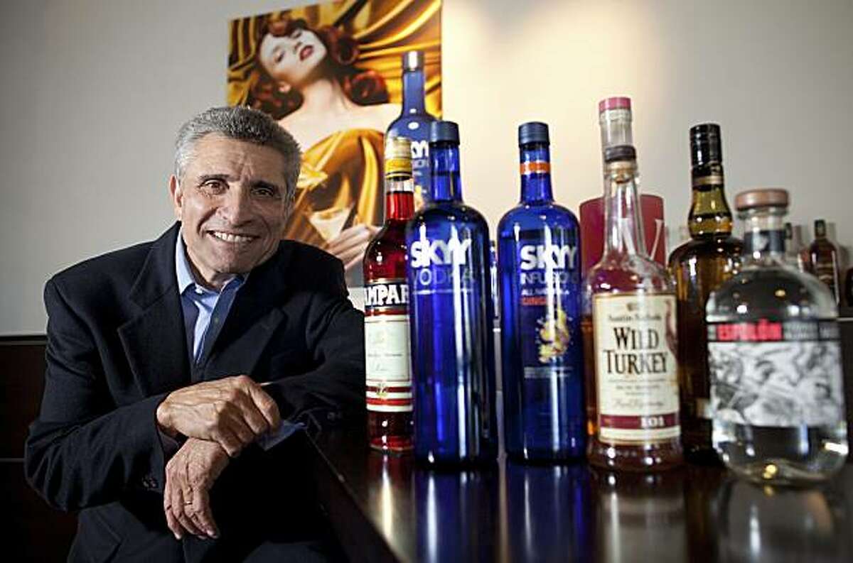 Gerry Ruvo, chairman and chief executive officer of Skyy Spirits LLC, poses for a photograph at the Skyy Spirits office in San Francisco, California, U.S., on Thursday, July 15, 2010. When flavored vodkas emerged as Skyy's second-biggest moneymaker, Ruvo made a surprise decision: He killed off the business and switched to infused vodka. The gamble paid off, and the new alcohol category now has double the sales of the discontinued line. Photographer: David Paul Morris/Bloomberg *** Local Caption *** Gerry Ruvo
