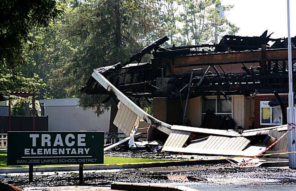 Suspicious blaze devastates San Jose school Suspicious blaze devastates San Jose school