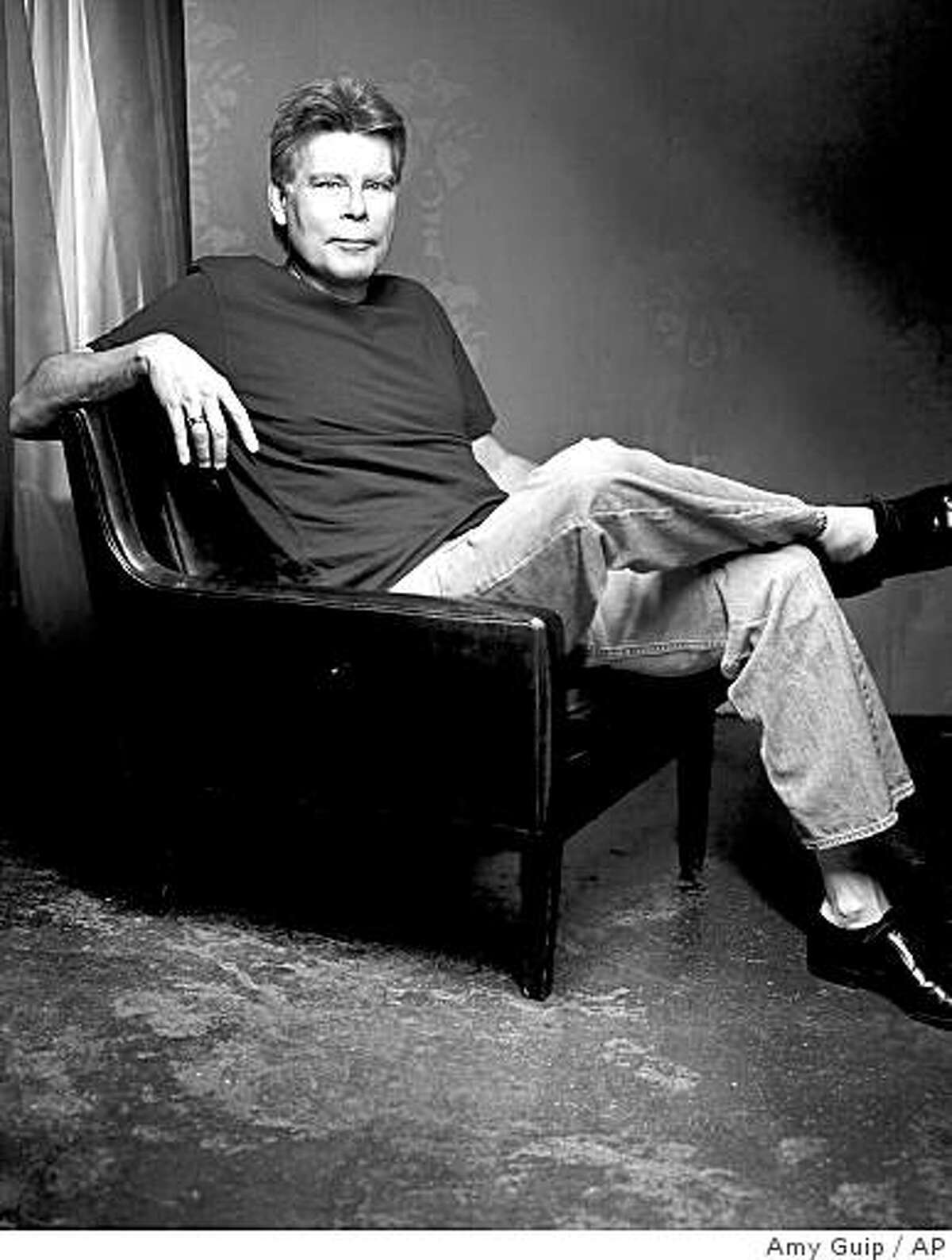 This photo released by Scribner shows Stephen King author of "Just After Sunset". (AP Photo/Amy Guip,Scribner)**NO SALES**