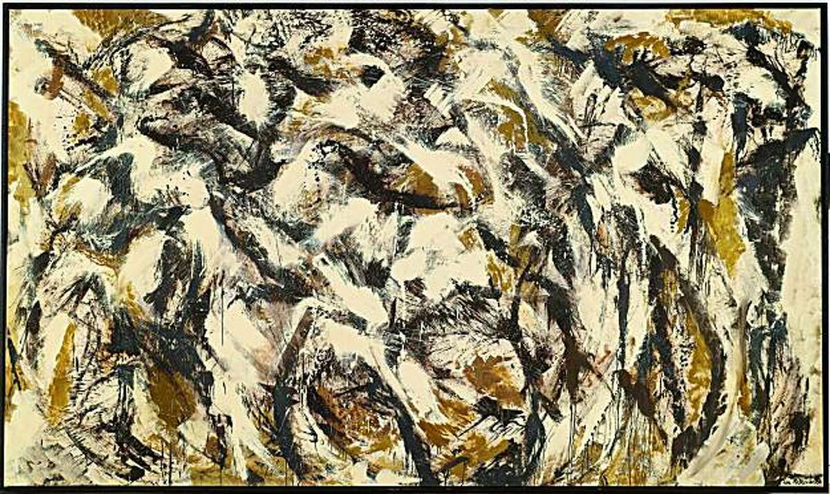 "Polar Stampede" (1961) oil on canvas by Lee Krasner 93.5" x 159.75"