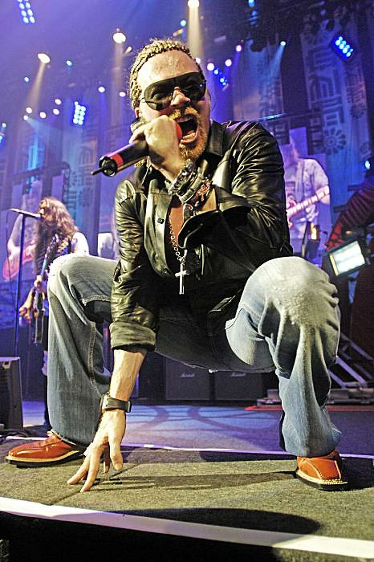 Axl Rose of Guns N' Roses at Hammerstein Ballroom, New York, in 2006.
