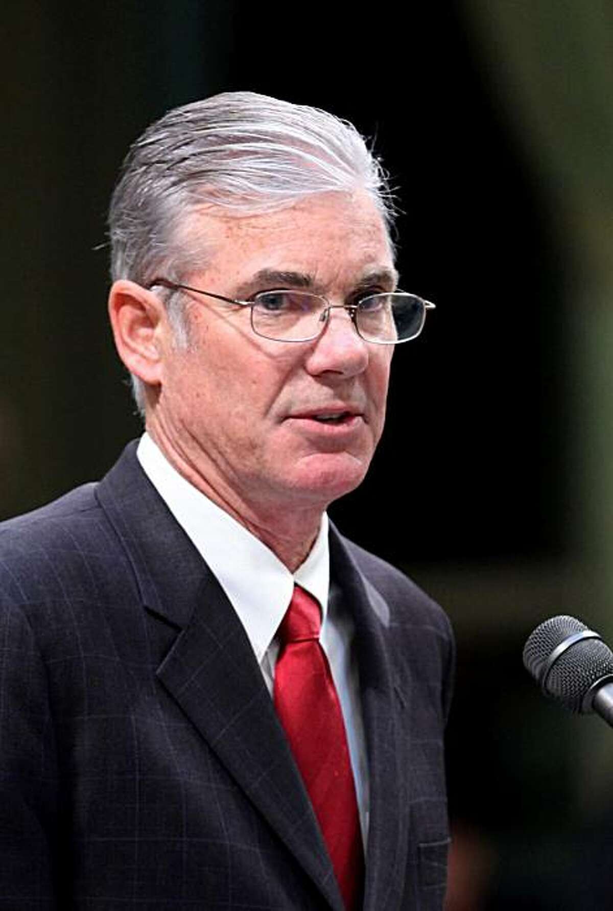 FILE - This May 5, 2010 picture shows Assemblyman Tom Torlakson, D-Antioch, who is running for the Superintendent of Public Instruction in the 2010 elections, at the Capitol in Sacramento, Calif.