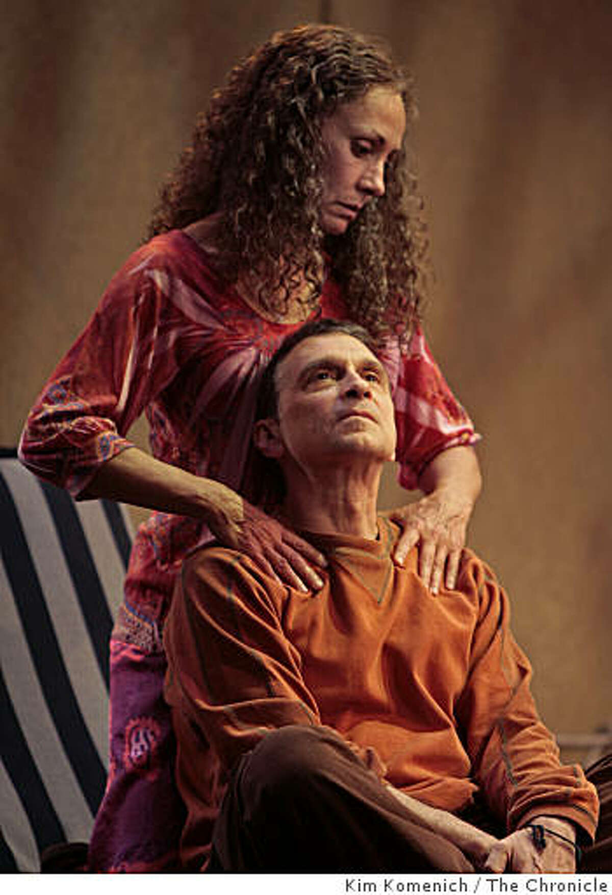 Laurie Metcalf and Dennis Boutsikaris perform in "The Quality of Life" at the American Conservatory Theater in San Francisco, Calif., on Friday, Oct. 24, 2008.