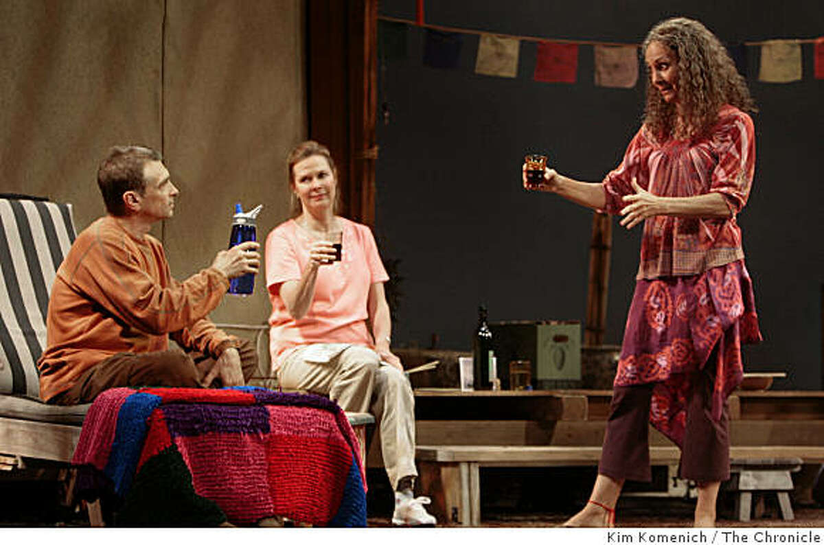 Dennis Boutsikaris, left, JoBeth Williams and Laurie Metcalf perform in "The Quality of Life" at the American Conservatory Theater in San Francisco, Calif., on Friday, Oct. 24, 2008.