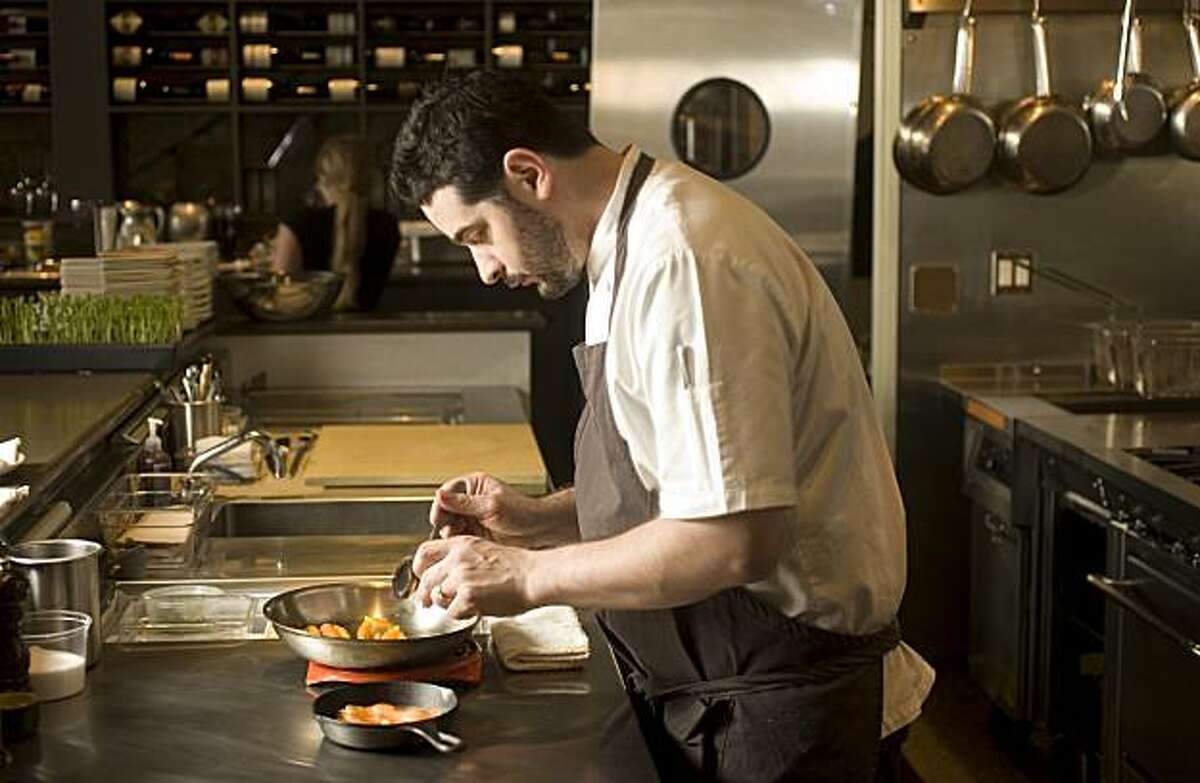 Jeremy Fox, chef at Ubuntu restaurant in Napa, making his Carrot Crumble. Craig Lee / Special to The Chronicle 2008