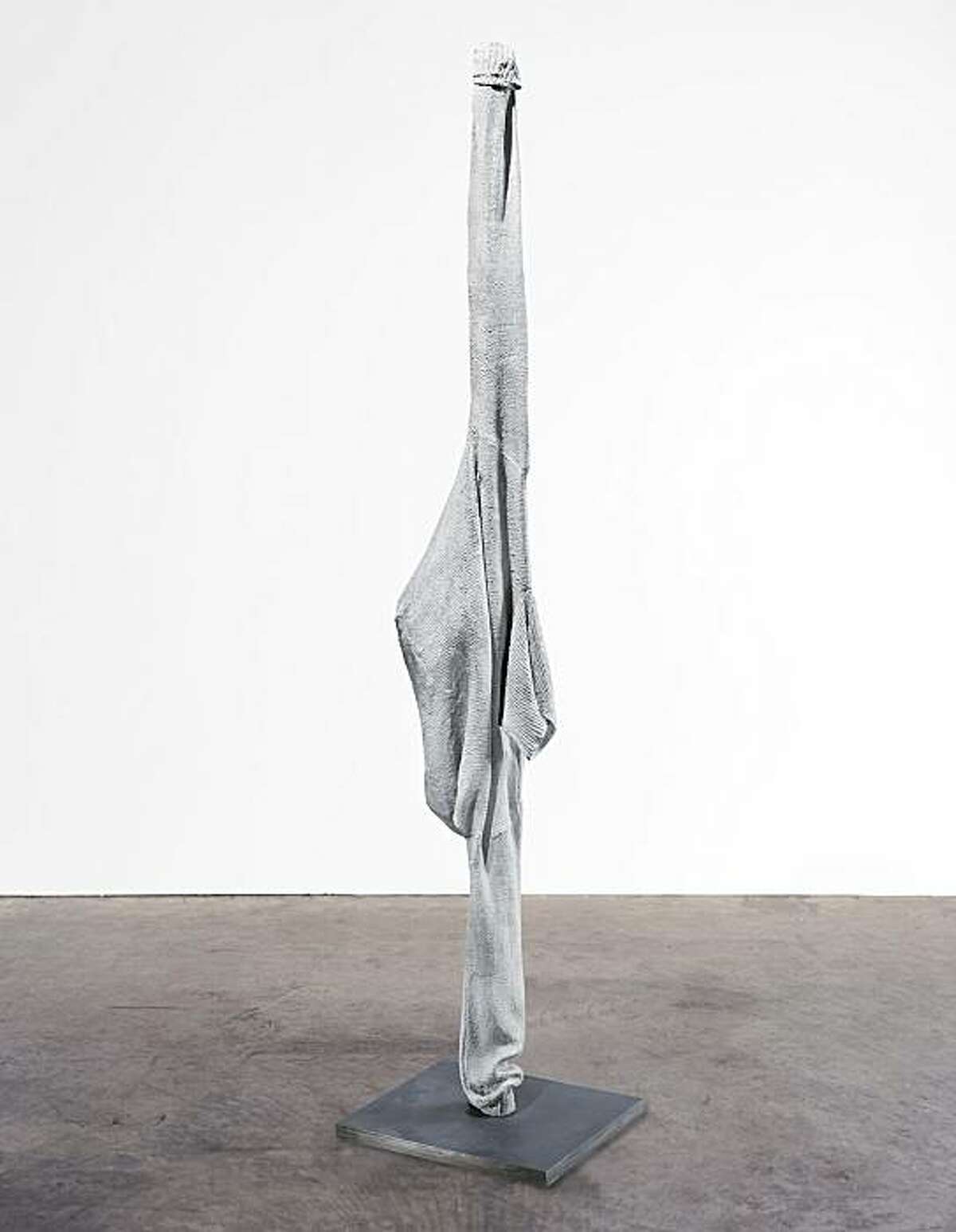 "Echo I" (2007) bronze and steel sculpture, painted, by Louise Bourgeois 33" x 44" x 2"