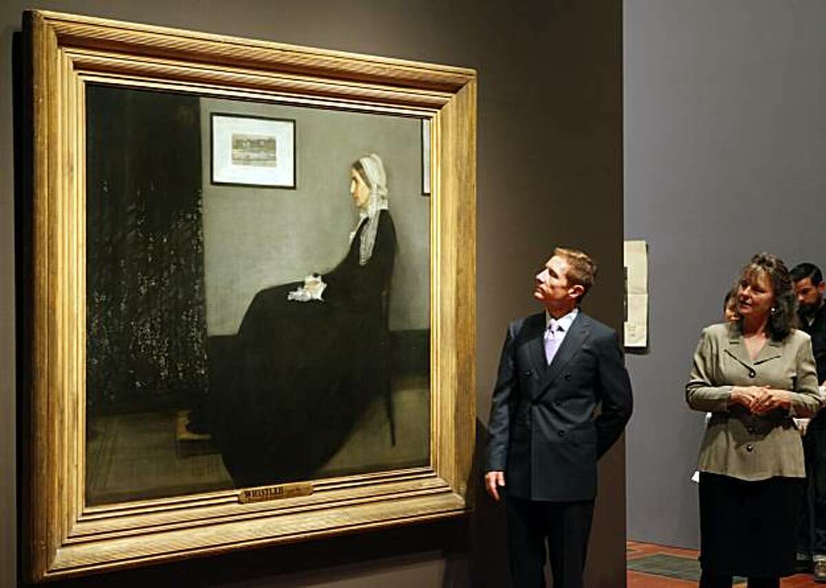 'Whistler's Mother' hanging out at the de Young