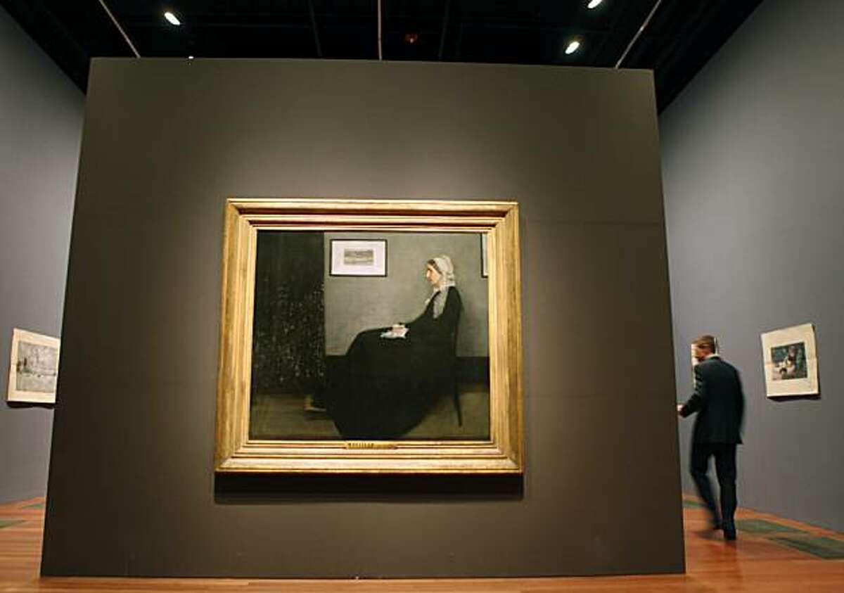 'Whistler's Mother' hanging out at the de Young