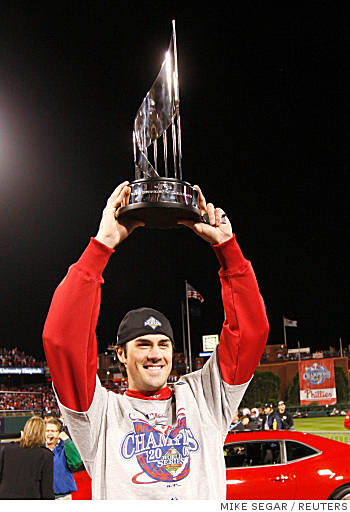 Nike Philadelphia Phillies COLE HAMELS 2008 World Series Champions