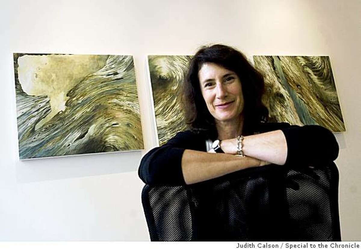 Judith Belzer, landscape painter, is seen on Friday, Oct. 3, 2008 at 49 Geary in the Room For Painting Room For Paper gallery where her new show, The Inner Life of Trees: Recent Paintings, is exhibited.
