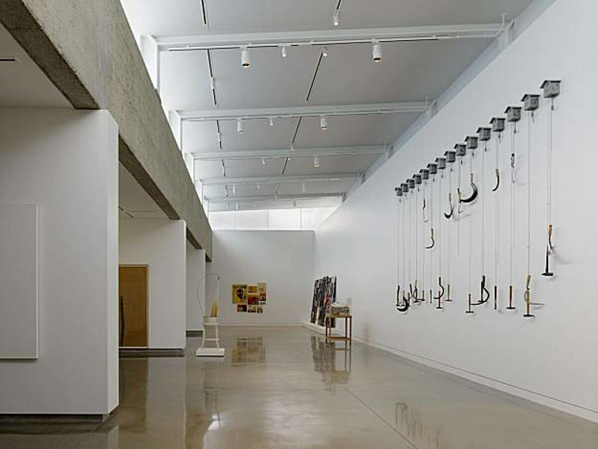 New art gallery at the Oakland Museum showing works by Paul Kos, David Ireland, Raymond Saunders and others.