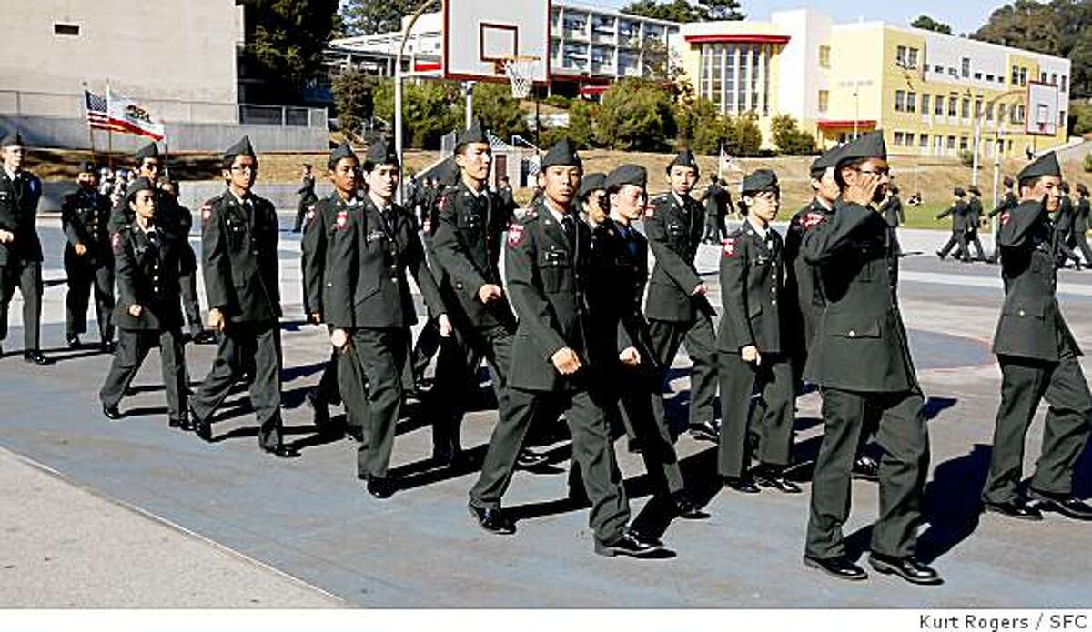 The San Francisco Unified School District had about 1,600 students in the JROTC program. San Francisco voters will vote on Nov. 4 on whether to reinstate the program the school board ended.