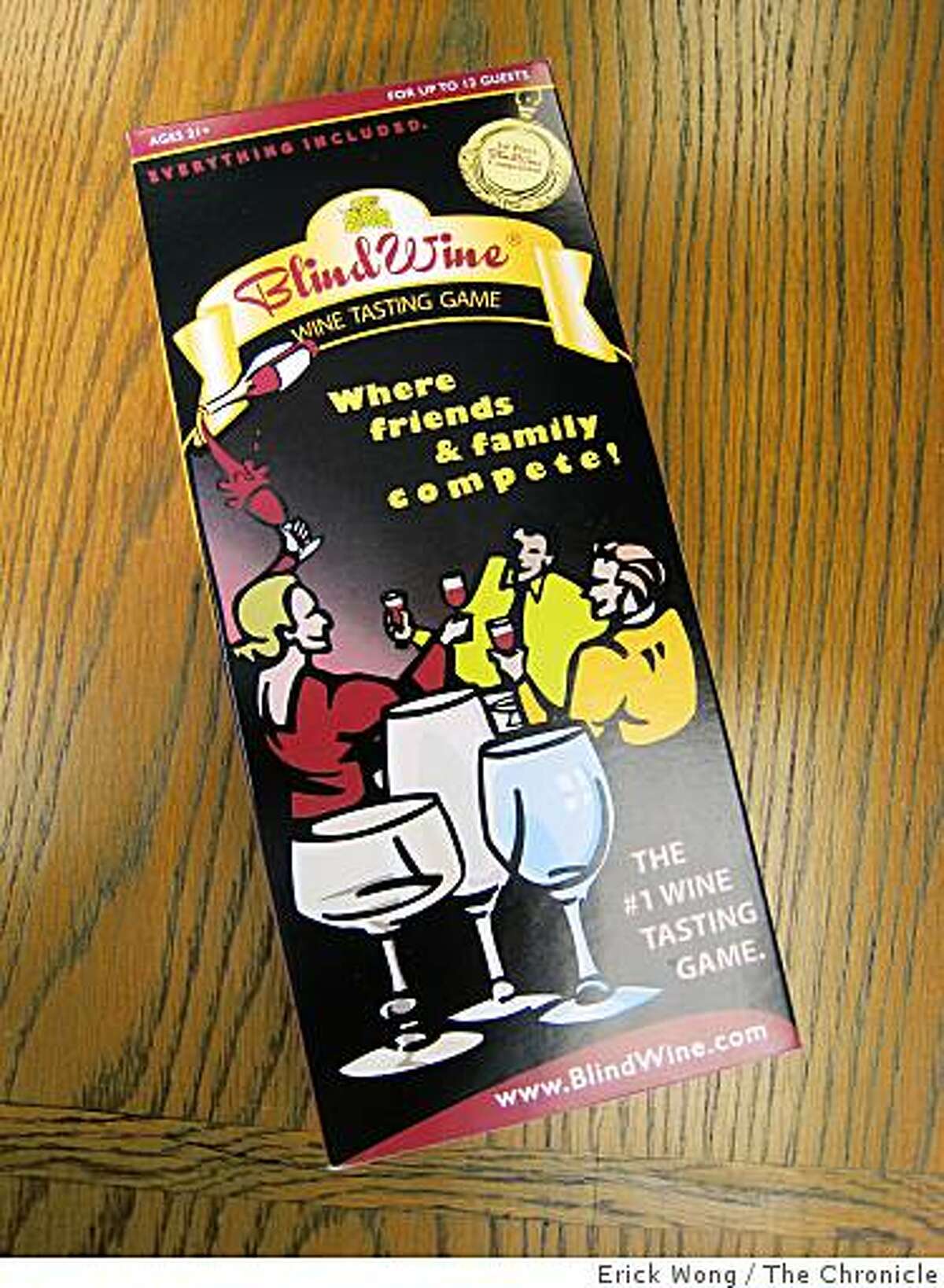 The Blind Wine tasting game provides invitations with instructions to guests with on specifics of the type wine to bring, reusable numbered bags, score cards, and a ?gold? medal for the winner.