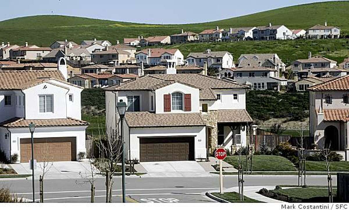 The small suburb of San Ramon is seeing more growth, including housing developments like this, with Chevron's corporate headquarters in town.
