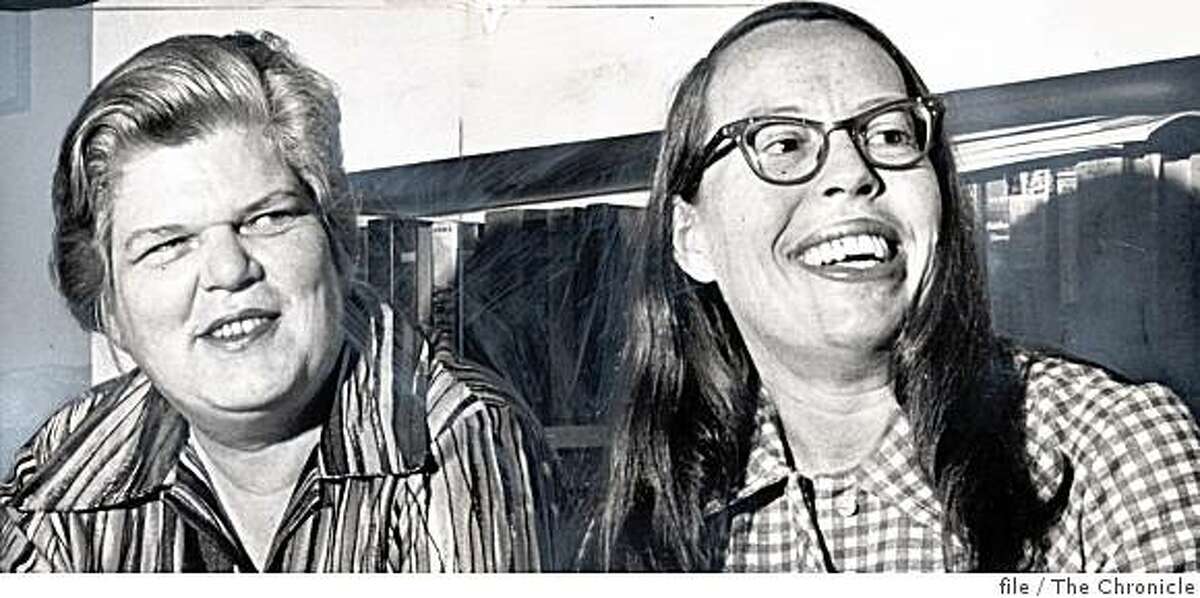 Del Martin and Phyllis Lyon in the 1970s.